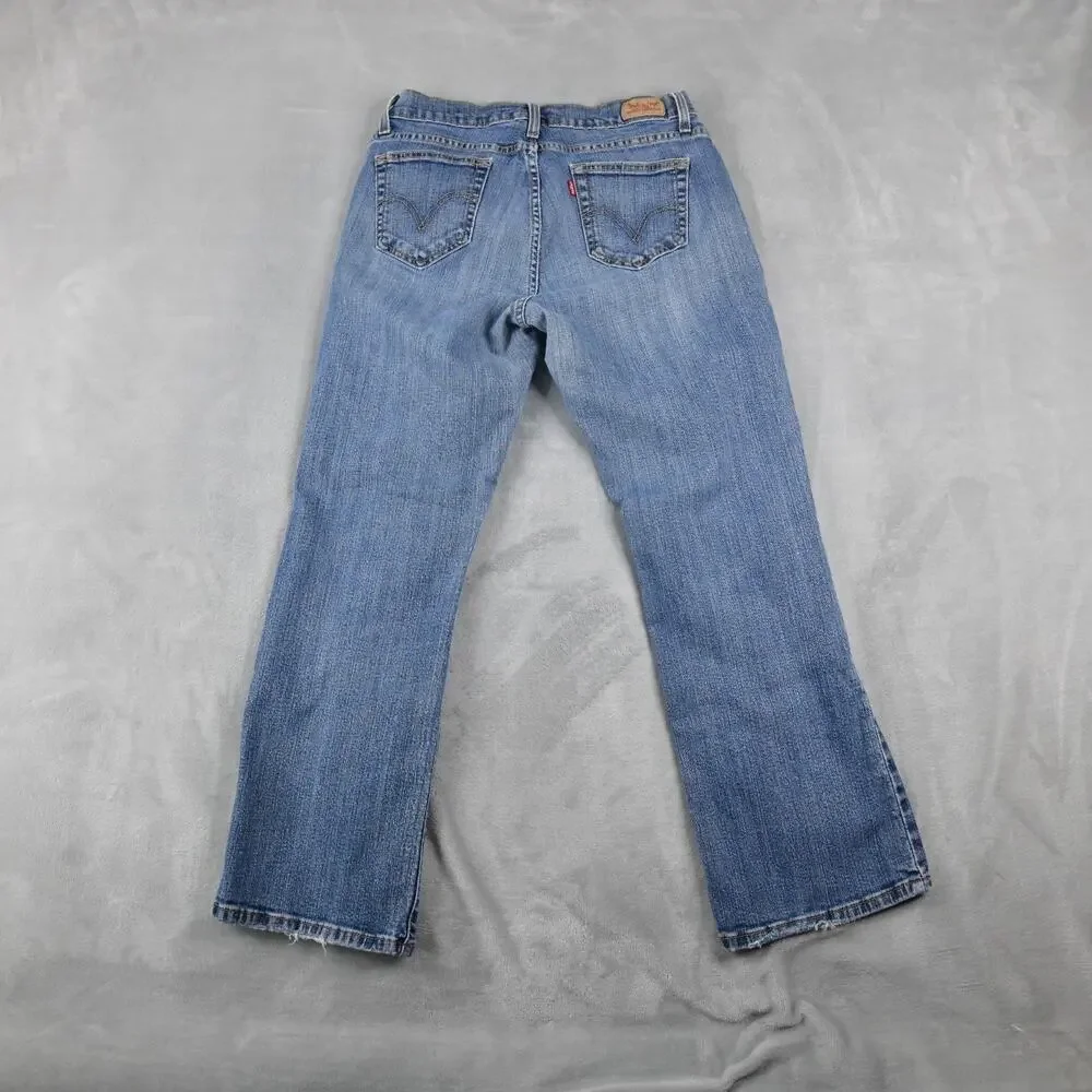Levi's 529 Jeans Womens 31x30 (29x28 Actual) Curvy Bootcut Blue Denim